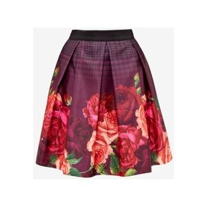 Ted Baker NWT Juxtapose Rose Border Skirt - TB 2 / US 6